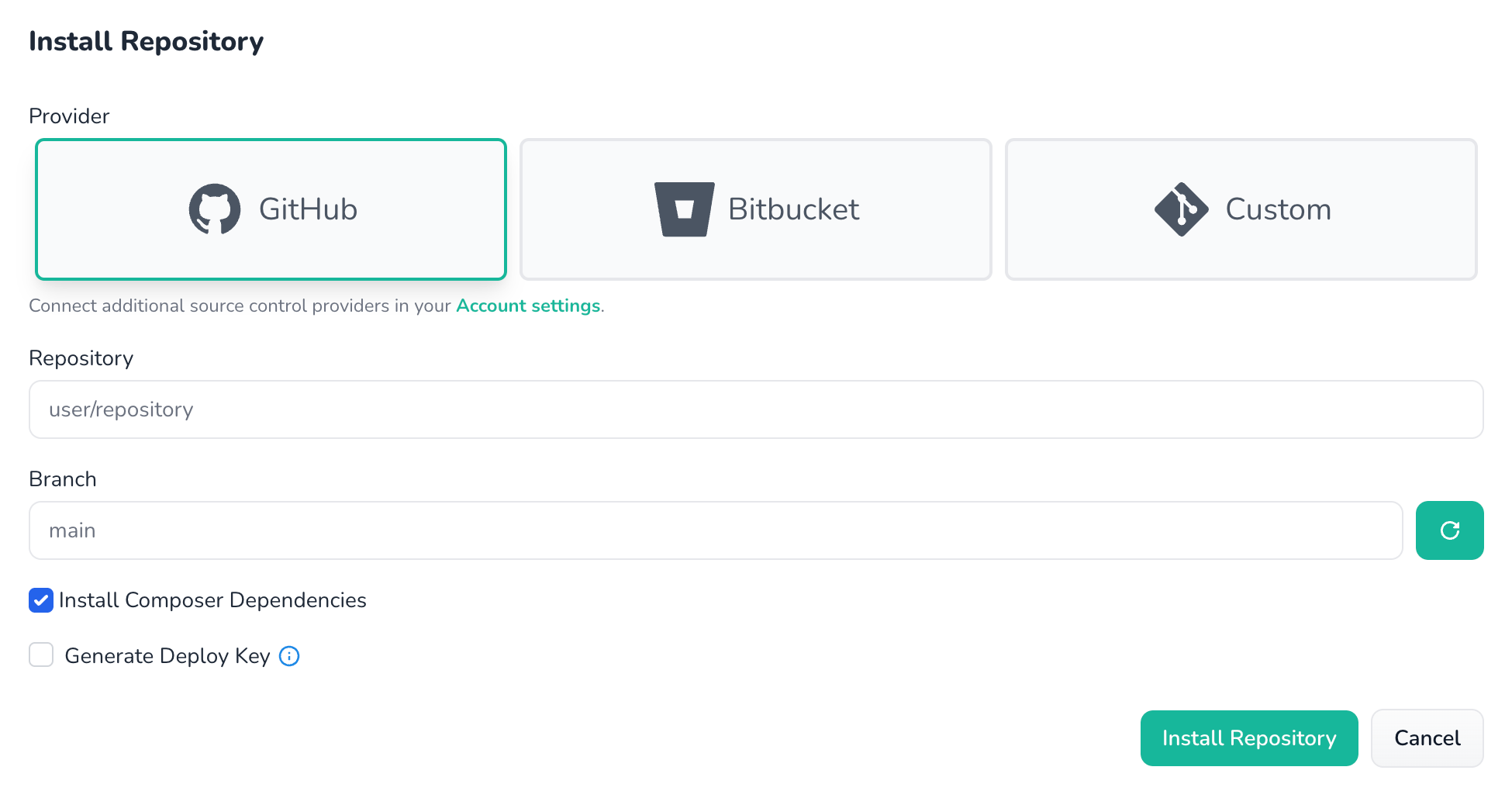 Install repo example