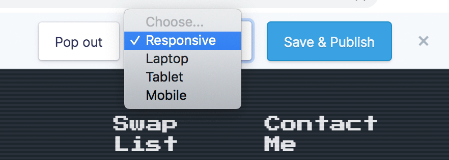 Device Size Switcher