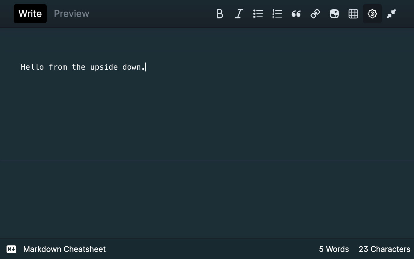 Dark Mode for Markdown